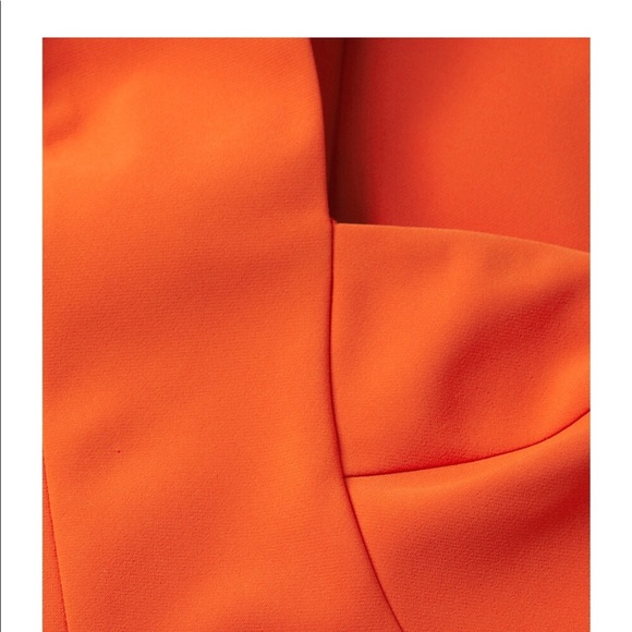 Aidan by Aidan Mattox orange cutout column gown - Picture 4 of 14
